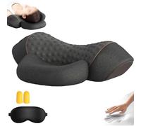 Artuvate Neck Massager, Artuvate 3-in-1 Necks Massager Pillow, Callixethera 3 in 1 Neck Massagers, Memory Foam Pillow with Heat and Traction for Home, Travel, Office (Dark Grey)