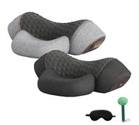 Artuvate Neck Massager, Fisiorest 3-in-1 Neck Massager Pillow, 2025 New Mysoothelab Shoulder Massagers with Heat and Traction, Ergonomic Memory Foam Pillows for Shoulder & Back Relax (2PCS)