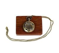 Artvarko Orologio da tasca in metallo con ciondolo a forma di orologio da tasca con medaglione a catena lunga, per uomini, donne, ragazze, bambini, Oro, Standard, classico