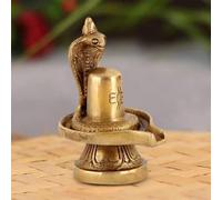 ARTVARKO™ Ottone metallo Shivling per Pooja di piccole dimensioni Shiv Ling statua idolo Puja regalo scopo decorazione casa Mandir Temple Vastu Showpiece altezza 7,6 cm
