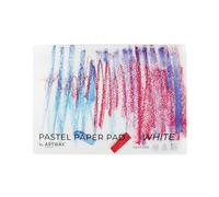 Artway Blocco di carta formato A4, ideale per pastelli morbidi, pastelli, matite pastello, grafite e carbone, 48 faccie/24 fogli di carta pastello da 160 g/m², bianco