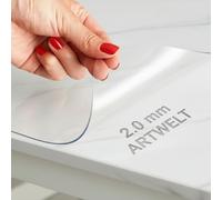 Artwelt Pellicola per Tovaglia Trasparente Antigrasso Protettiva per Tavolo Protezione Pellicola Impermeabile Lavabile (160cm X 80cm)