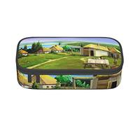 Artwork Vila tradicional velha de Astuccio speciale per ragazze, astuccio grande per matite grande astuccio per matite, astuccio per matite per cancelleria per studenti con cerniera per scuola e lav