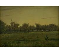 ARTXLXXBN Arte Murale Su Tela Poster Con Stampa el prado cerca de la casa del artista en Farimagsvej en las afueras de Copenhague por Vilhelm Kyhn per la Decorazione Domestica dell'ufficio 60x90cm