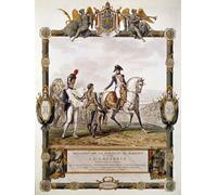 ARTXLXXBN Arte Murale Su Tela Poster Con Stampa Marechal Berthier muestra la estrategia de batalla en Napoleón I por Antoine Charles Horace Vernet per la Decorazione Domestica dell'ufficio 60x90cm
