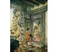 ARTXLXXBN Arte Murale Su Tela Poster Con Stampa Tomando las llaves del castillo Jack abrió todas las puertas a Jack el asesino por Arthur Rackham per la Decorazione Domestica dell'ufficio 60x90cm