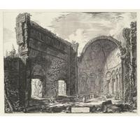 ARTXLXXBN Arte Murale Su Tela Tívoli Restos de una habitación del Castro Pretorio en la Villa Adriana de Tívoli por Battista Piranesi per la Decorazione Domestica dell'ufficio 60x90cm