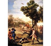 ARTXLXXBN Dipinti Famosi Arte Murale Su Tela Poster Con Stampa el tiro de codorniz de Francisco de Goya per la Decorazione Domestica dell'ufficio 60x90cm