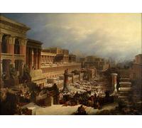 ARTXLXXBN Dipinti Famosi Arte Murale Su Tela Poster Con Stampa la partida de los israelitas por David Roberts per la Decorazione Domestica dell'ufficio 60x90cm