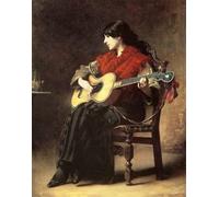 ARTXLXXBN Dipinti Famosi Arte Murale Su Tela Poster Con Stampa Preludio de Charles Sprague Pearce per la Decorazione Domestica dell'ufficio 60x90cm