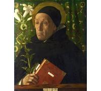 ARTXLXXBN Dipinti Famosi Arte Murale Su Tela Poster Con Stampa Teodoro de Urbino como Santo Domingo por el famoso artista per la Decorazione Domestica dell'ufficio 60x90cm