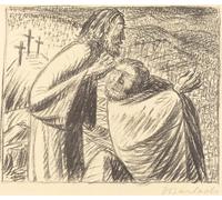 ARTXLXXBN Dipinti Famosi Painting Quadri Tela Stampe Su Tela Animali Anno Domini Mcmxvi Post Christum Natum de Ernst Barlach per Decorazioni per la Casa 60x90cm