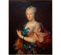 ARTXLXXBN Dipinti Famosi Painting Quadri Tela Stampe Su Tela Animali Blidnis Einer Dame Dreiviertelfigur Nach Enlaces por Cornelis Troost per Decorazioni per la Casa 60x90cm