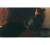 ARTXLXXBN Dipinti Famosi Painting Quadri Tela Stampe Su Tela Animali Dame Am Kamin de Gustav Klimt per Decorazioni per la Casa 60x90cm