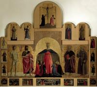 ARTXLXXBN Dipinti Famosi Painting Quadri Tela Stampe Su Tela Animali Detalle del Retablo de la Misericordia de Piero Della Francesca per Decorazioni per la Casa 60x90cm