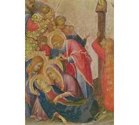 ARTXLXXBN Dipinti Famosi Painting Quadri Tela Stampe Su Tela Animali el Golpe de la Lanza Detalle del Grupo en torno a la Virgen de Simone Maritini per Decorazioni per la Casa 60x90cm