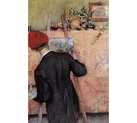ARTXLXXBN Dipinti Famosi Painting Quadri Tela Stampe Su Tela Animali El pintor de bodegones de Carl Larsson per Decorazioni per la Casa 60x90cm