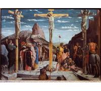 ARTXLXXBN Dipinti Famosi Painting Quadri Tela Stampe Su Tela Animali La Crucifixión Llamada Calvario de Andrea Mantegna per Decorazioni per la Casa 60x90cm