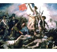 ARTXLXXBN Dipinti Famosi Painting Quadri Tela Stampe Su Tela Animali La libertad guiando al pueblo de Ferdinandeugene Delacroix per Decorazioni per la Casa 60x90cm