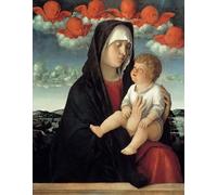 ARTXLXXBN Dipinti Famosi Painting Quadri Tela Stampe Su Tela Animali la Virgen y el Niño del famoso artista per Decorazioni per la Casa 60x90cm