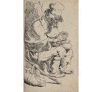 ARTXLXXBN Dipinti Famosi Painting Quadri Tela Stampe Su Tela Animali Mendigo sentado calentándose las manos en un plato de rozaduras. por Rembrandt Van Rijn per Decorazioni per la Casa 60x90cm