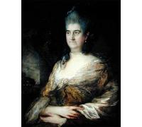ARTXLXXBN Dipinti Famosi Painting Quadri Tela Stampe Su Tela Animali Retrato de una dama que se dice que es Elizabeth Chudleigh por Gainsborough per Decorazioni per la Casa 60x90cm