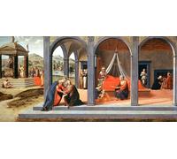 ARTXLXXBN Dipinti Famosi Painting Quadri Tela Stampe Su Tela Animali una escena de Francesco Granacci per Decorazioni per la Casa 60x90cm