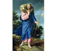 ARTXLXXBN Dipinti Famosi Poster Parete Quadri Murale Tela El Buen Pastor de Philippe De Champaigne per la Decorazione Della Parete 60x90cm