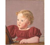 ARTXLXXBN Dipinti Famosi Poster Parete Quadri Murale Tela Ida Thiele la futura señora Wilde de niña de Christen Købke per la Decorazione Della Parete 60x90cm