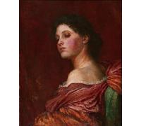 ARTXLXXBN Dipinti Famosi Poster Parete Quadri Murale Tela La coqueta de George Frederic Watts per la Decorazione Della Parete 60x90cm