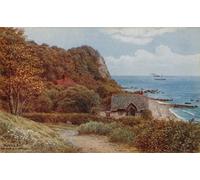 ARTXLXXBN Dipinti Famosi Poster Parete Quadri Murale Tela Monks Bay Bonchurch I de Wight por Alfred Robert Quinton per la Decorazione Della Parete 60x90cm