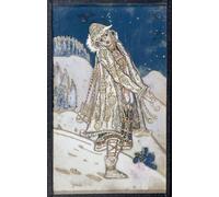 ARTXLXXBN Dipinti Famosi Poster Parete Quadri Murale Tela Proyecto de Vestuario para el Teatro la Doncella de Nieve de Nicholas Roerich per la Decorazione Della Parete 60x90cm