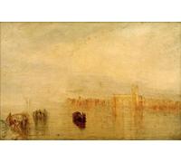 ARTXLXXBN Dipinti Famosi Poster Parete Quadri Murale Tela Regresando del Baile Santa Marta por Mallord William Turner per la Decorazione Della Parete 60x90cm