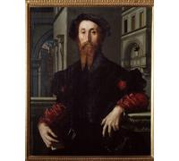 ARTXLXXBN Dipinti Famosi Poster Parete Quadri Murale Tela Retrato de Bartolomeo Panciatichi humanista florentino por Agnolo Di Cosimo Bronzino per la Decorazione Della Parete 60x90cm