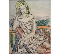 ARTXLXXBN Dipinti Famosi Poster Parete Quadri Murale Tela Retrato de una niña de Max Beckmann per la Decorazione Della Parete 60x90cm