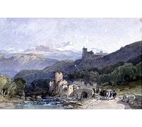 ARTXLXXBN Dipinti Famosi Poster Parete Quadri Murale Tela Strada Di Aquila de William Leighton Leitch per la Decorazione Della Parete 60x90cm