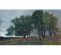 ARTXLXXBN Dipinti Famosi Poster Parete Quadri Murale Tela Tormenta creciente de Wilhelm Von Gegerfelt per la Decorazione Della Parete 60x90cm