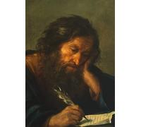 ARTXLXXBN Dipinti Famosi Poster Parete Quadri Murale Tela un evangelista de Salvatore Rosa de Salvator Rosa per la Decorazione Della Parete 60x90cm