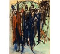 ARTXLXXBN Dipinti Famosi Stampa Immagini Quadri Moderni Art Casa en un paisaje de Ernst Ludwig Kirchner per L'arredamento del Soggiorno 60x90cm