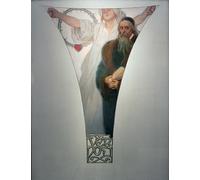 ARTXLXXBN Dipinti Famosi Stampa Immagini Quadri Moderni Art el borrador de poesía de Alphonse Mucha per L'arredamento del Soggiorno 60x90cm