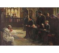 ARTXLXXBN Dipinti Famosi Stampa Immagini Quadri Moderni Art El herrero del pueblo de Margaret Isabel Dicksee per L'arredamento del Soggiorno 60x90cm