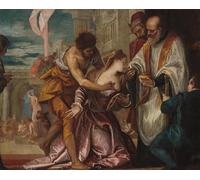 ARTXLXXBN Dipinti Famosi Stampa Immagini Quadri Moderni Art el martirio y la última comunión de Santa Lucía de Paolo Veronese per L'arredamento del Soggiorno 60x90cm