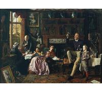 ARTXLXXBN Dipinti Famosi Stampa Immagini Quadri Moderni Art El último día en el viejo hogar de Robert Braithwaite Martineau per L'arredamento del Soggiorno 60x90cm