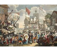 ARTXLXXBN Dipinti Famosi Stampa Immagini Quadri Moderni Art Feria de Southwark de William Hogarth per L'arredamento del Soggiorno 60x90cm