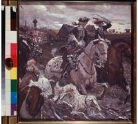 ARTXLXXBN Dipinti Famosi Stampa Immagini Quadri Moderni Art la cabalgata del zar Pedro Ii y la princesa hereditaria Isabel de Valentin Aleksandrovich Serov per L'arredamento del Soggiorno 60x90cm