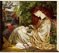 ARTXLXXBN Dipinti Famosi Stampa Immagini Quadri Moderni Art La Pía de Dante Gabriel Charles Rossetti per L'arredamento del Soggiorno 60x90cm
