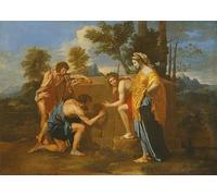 ARTXLXXBN Dipinti Famosi Stampa Immagini Quadri Moderni Art Pastores arcádicos de Nicolas per L'arredamento del Soggiorno 60x90cm