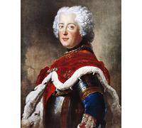 ARTXLXXBN Dipinti Famosi Stampa Immagini Quadri Moderni Art Retrato de Federico II de Hohenzollern conocido como Federicopor Antoine Pesne per L'arredamento del Soggiorno 60x90cm