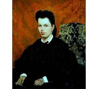 ARTXLXXBN Dipinti Famosi Stampa Immagini Quadri Moderni Art Retrato de la primera esposa del artista de Fattori per L'arredamento del Soggiorno 60x90cm