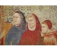 ARTXLXXBN Dipinti Famosi Stampa Immagini Quadri Moderni Art San predicando un sermón al Papa Honorio III por Giotto Di Bondone per L'arredamento del Soggiorno 60x90cm